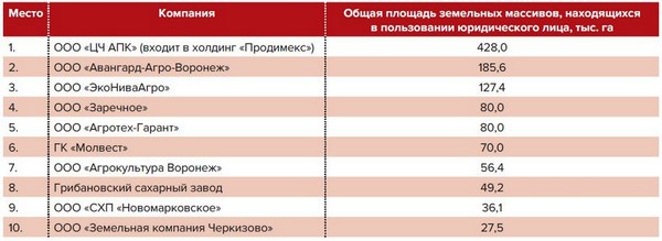 Топ латифундистов Воронежской области – кто контролирует самый крупный земельный банк региона