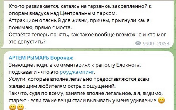 Элиты Черноземья в соцсетях: напугавший депутата роупджампинг, мини-юбка и секреты долголетия от прабабушки топ-менеджера «Эфко»