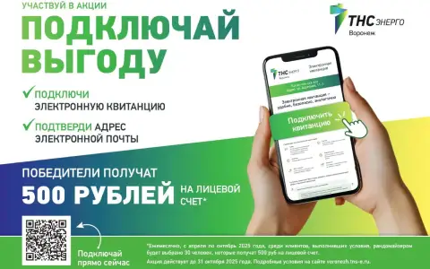 «ТНС энерго Воронеж» запускает акцию «Подключай выгоду»