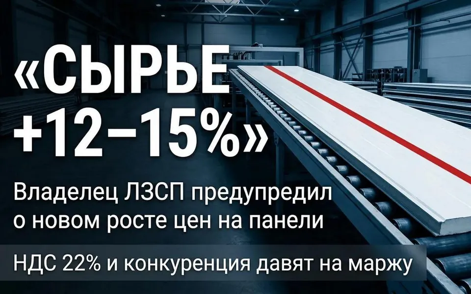 Старые запасы заканчиваются: владелец ЛЗСП предсказал рост цен на сэндвич-панели Старые запасы заканчиваются: владелец ЛЗСП предсказал рост цен на сэндвич-панели